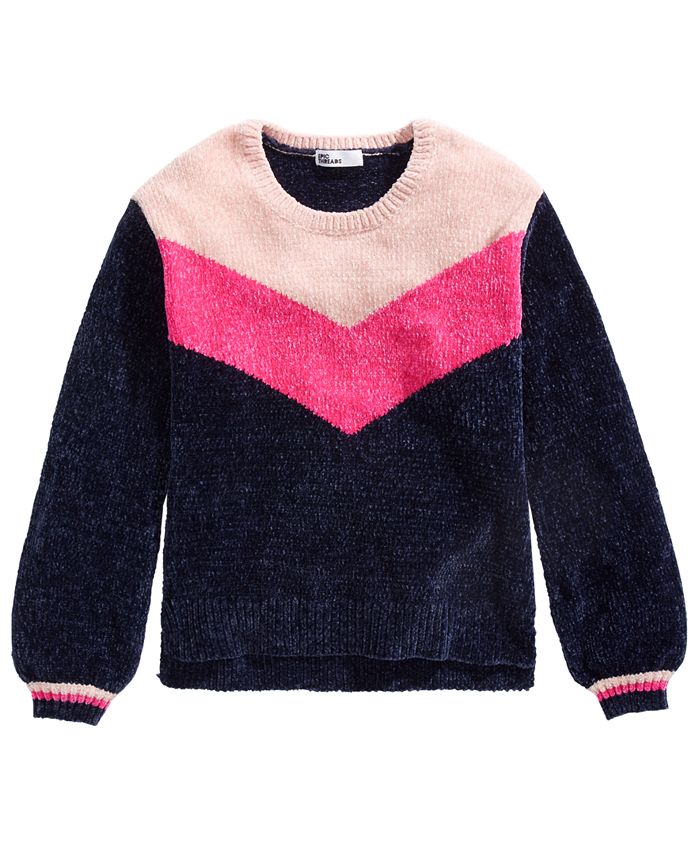 Epic Threads Big Girls Colorblocked Chenille Sweater Created For