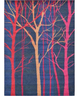 Bayshore Home Newwolf New4 Blue Area Rug Collection