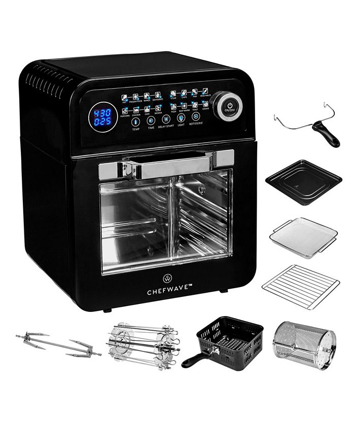 ChefWave 12.6 Quart Air Fryer Oven with Dehydrator and Rotisserie Macy s
