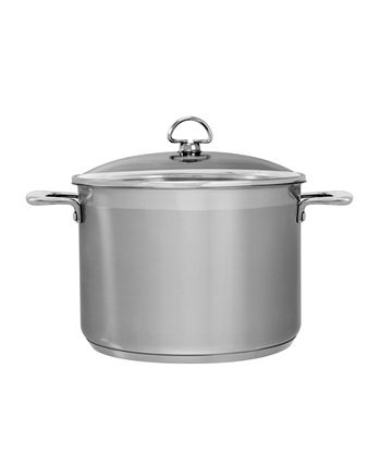 Chantal - Induction 21 Steel Cookware 8Qt. Stockpot With Glass Lid