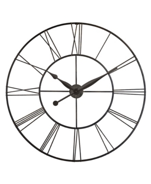 Infinity Instruments Round Wall Clock In Black