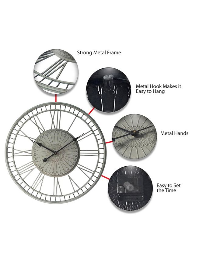 Infinity Instruments Round Wall Clock - Macy's