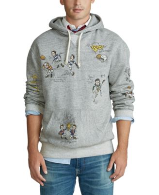 polo ralph lauren fleece graphic hoodie