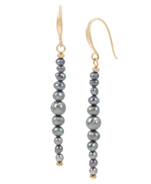 image of Robert Lee Morris Soho Pearl Linear Earrings