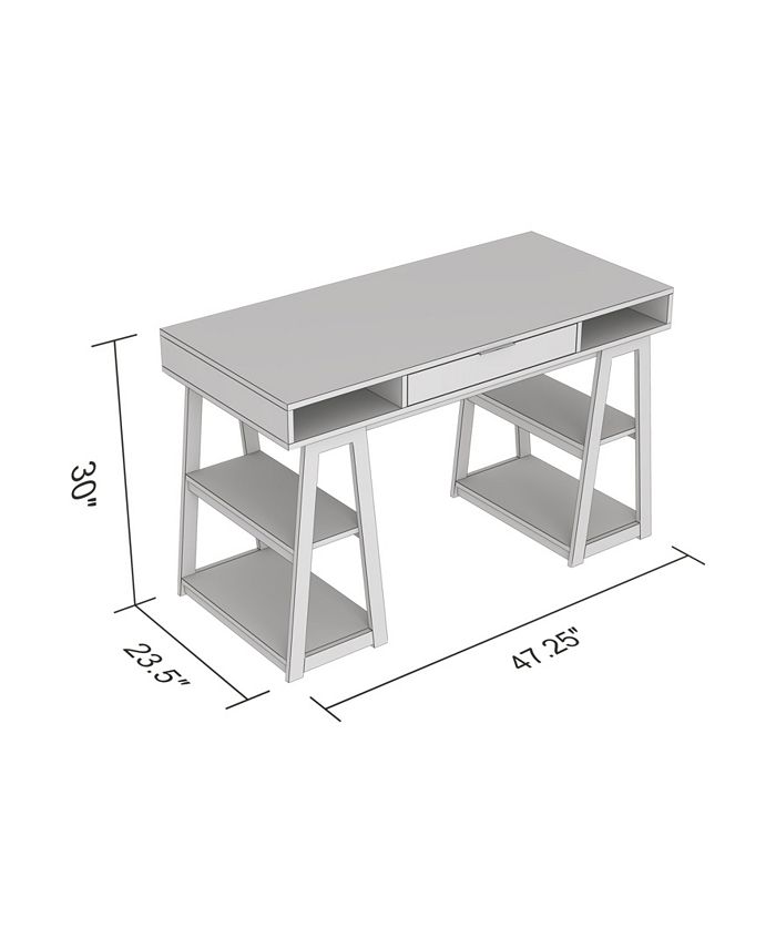 S&CO Safdie & Co. Computer Metal Desk Macy's