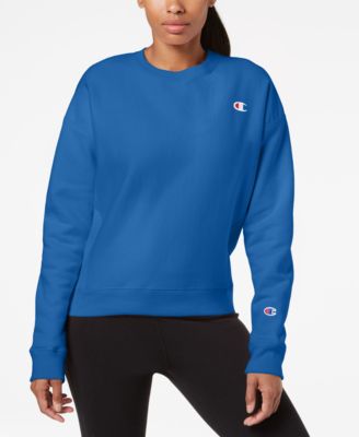 champion blue sweater women's