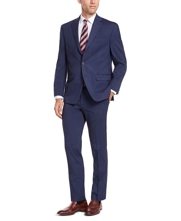 IZOD Men's Classic-Fit Medium Blue Suit Separates & Reviews - Suits ...