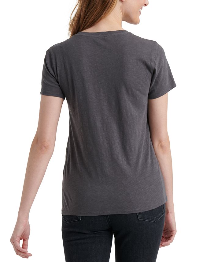Lucky Brand Embroidered Cotton T-Shirt - Macy's