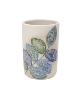 Croscill Mosaic Leaves Spa Tumbler - Macy's