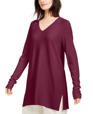 Eileen Fisher Side-Slit Tunic Sweater 