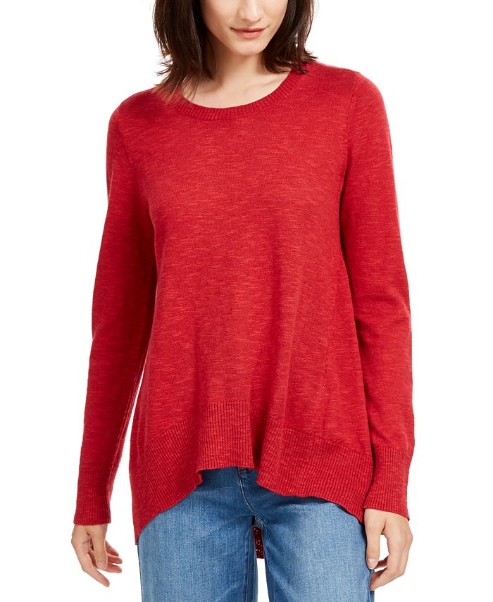 Eileen Fisher High-Low Organic Sweater, Regular & Petite - Macy's