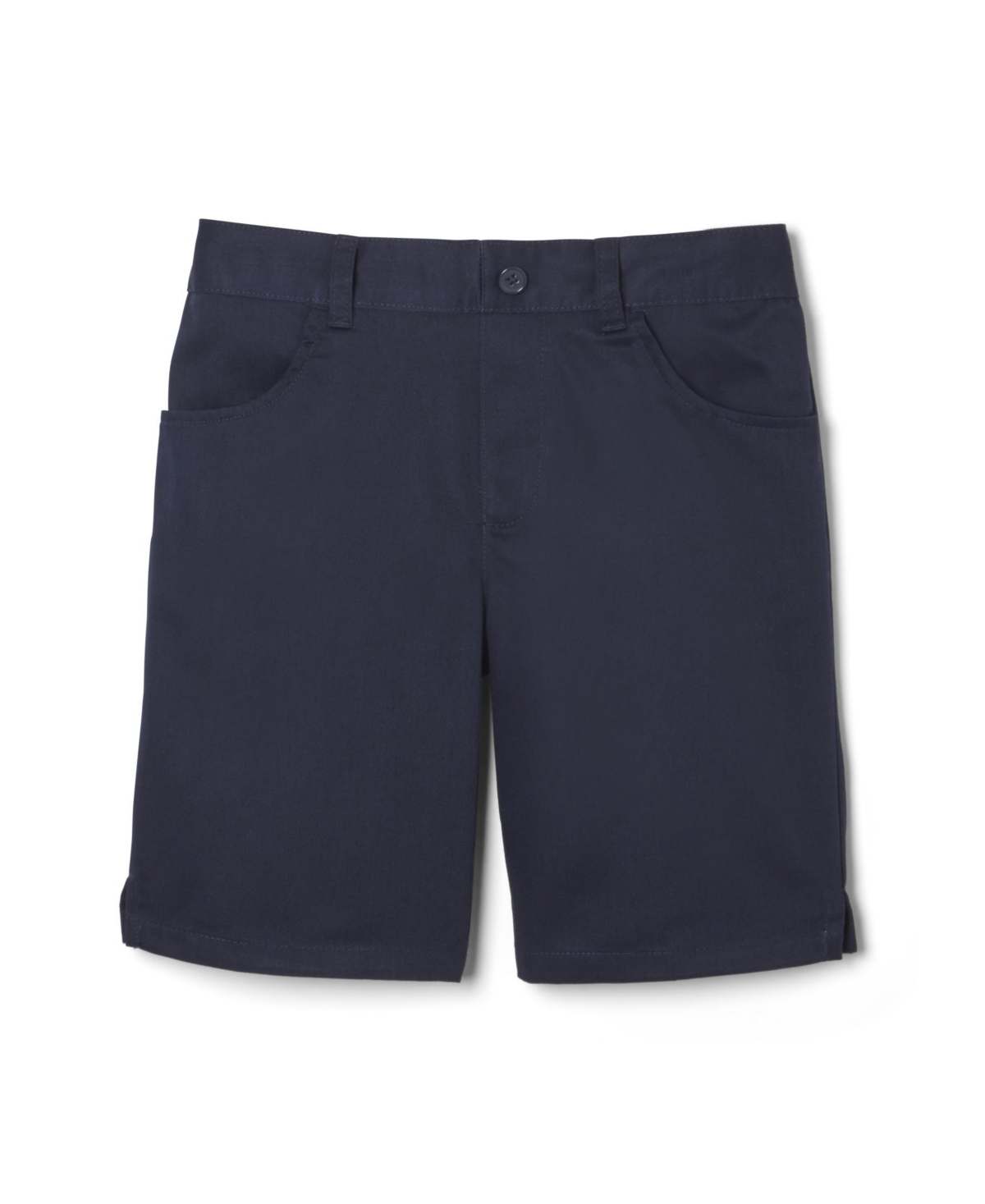 French Toast Little Girls Pull-on Twill Short In Navy