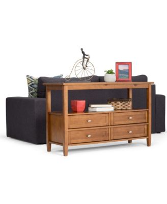 Warm Shaker Console Table