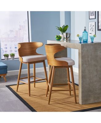 Karlin Mid Century Modern Barstools (Set of 2)