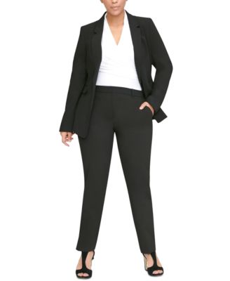 dkny one button blazer