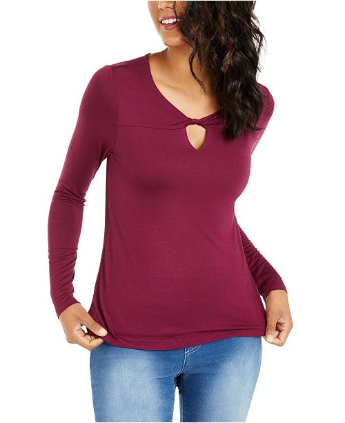Thalia Sodi Twist Neckline Top Created For Macy S Reviews