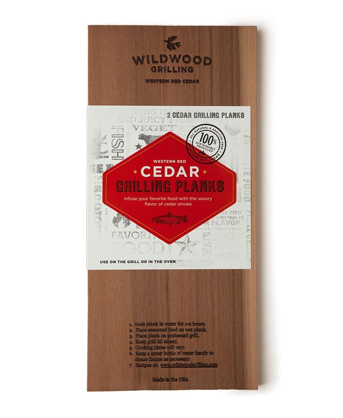 Wildwood Grilling Cedar Grilling Planks, 2Pack Macy's