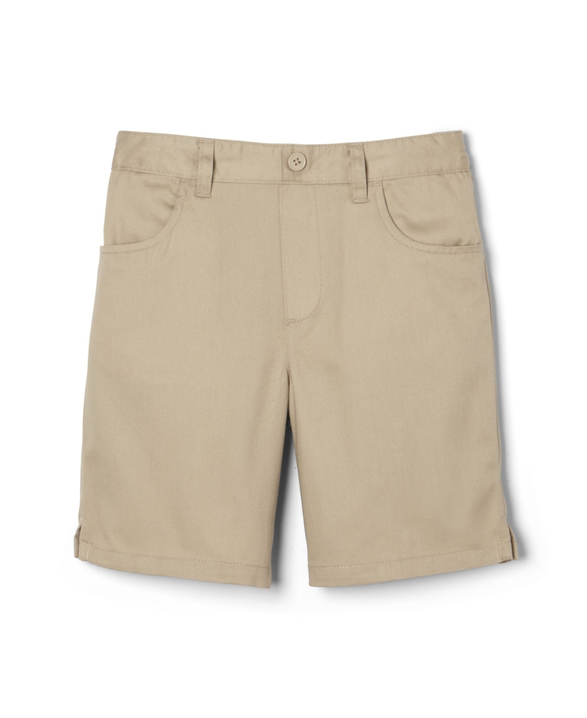 French Toast Little Girls Pull-on Twill Short In Khaki