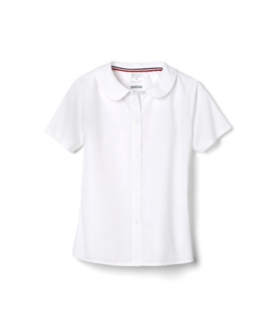 French Toast Big Girls Short Sleeve Modern Peter Pan Blouse