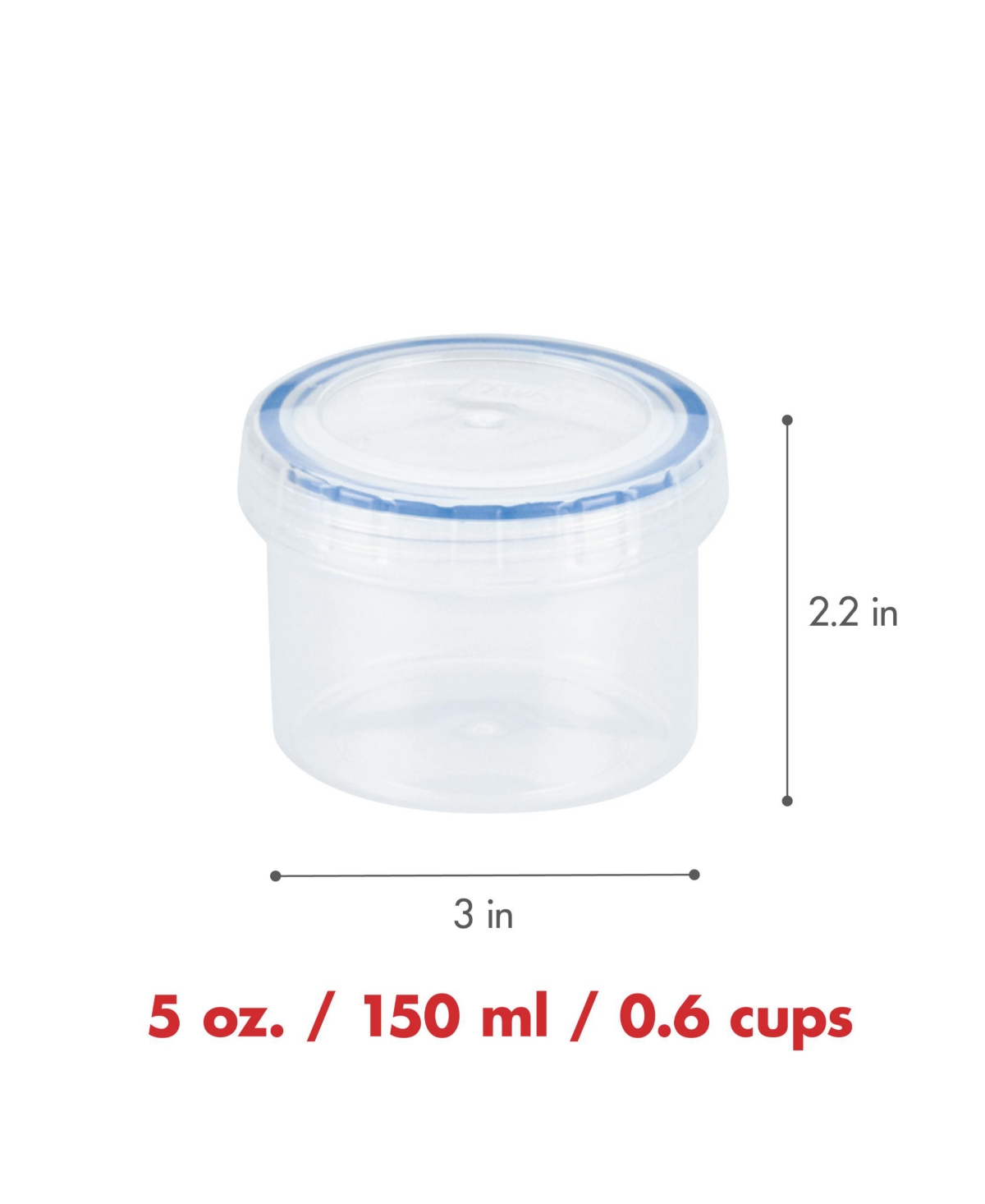 Lock n Lock Easy Essentials Twist 5-Oz. Food Storage Container