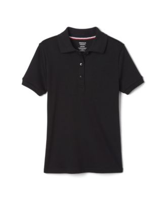 Little Girls Long Sleeve Interlock Knit Polo with Picot Collar Macys Girls Clothing T-shirts Polo Shirts 