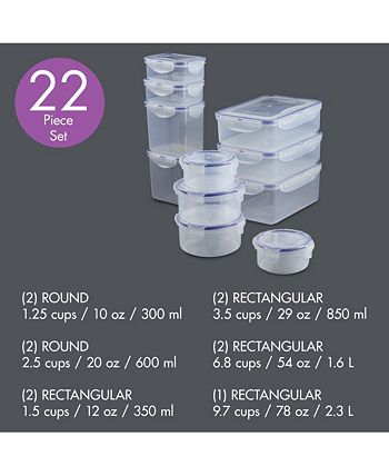Lock n Lock Easy Essentials 42-Pc. Food Storage Container Set - Macy's