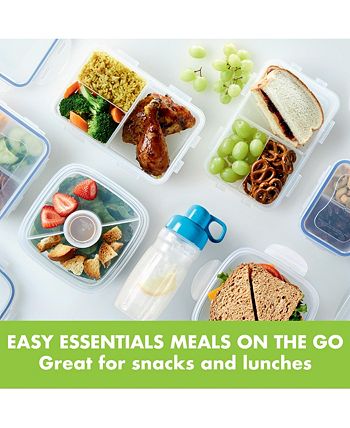 Lock n Lock - Easy Essentials™ On the Go Divided Rectangular 34-Oz. Food Storage Container