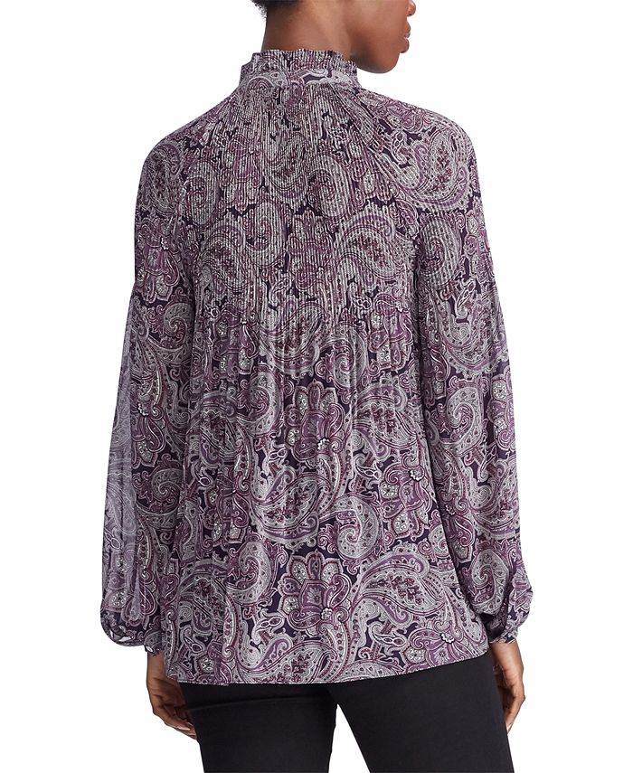 Ralph lauren necktie blouse clearance