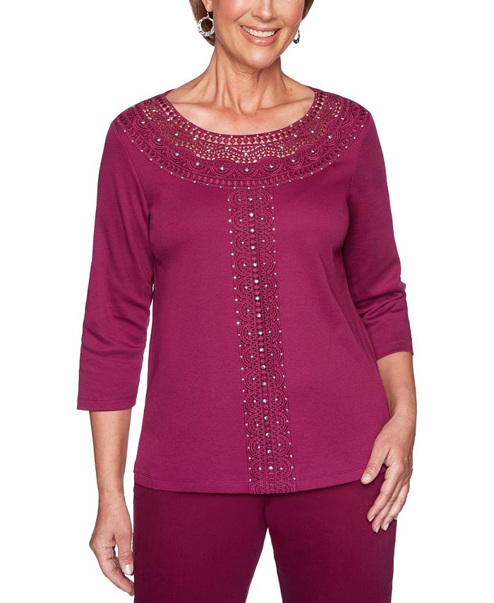 Alfred Dunner Autumn Harvest Top Macy