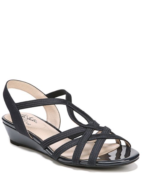 Женские сандалии LifeStride Yaya Strappy Wedge, цвет: Тёмно-синий