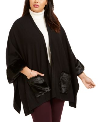 black cape jacket plus size
