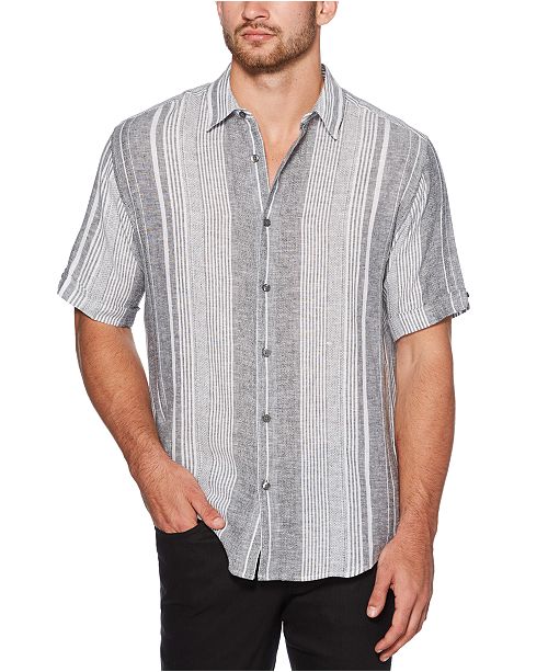 Cubavera Men S Big Tall Regular Fit Yarn Dyed Stripe Shirt