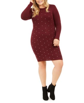 derek heart sweater dress