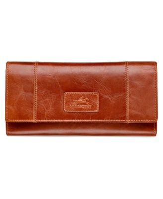 Casablanca Collection RFID Secure Ladies Trifold Wing Wallet
