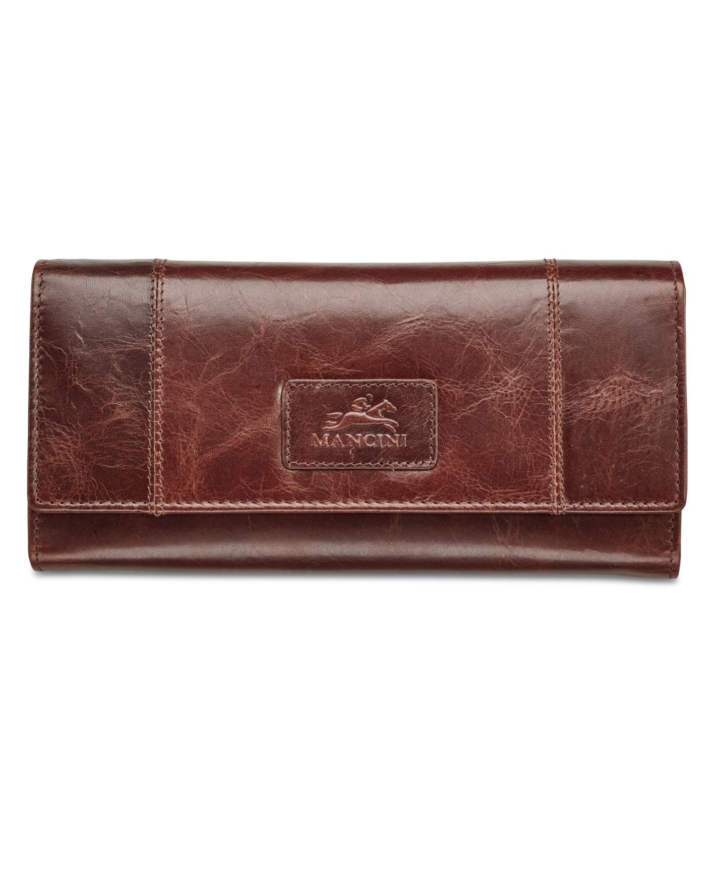 Женский кошелёк Mancini Casablanca Collection RFID Secure Ladies Trifold Wing Wallet, цвет: Чёрный — фото 20