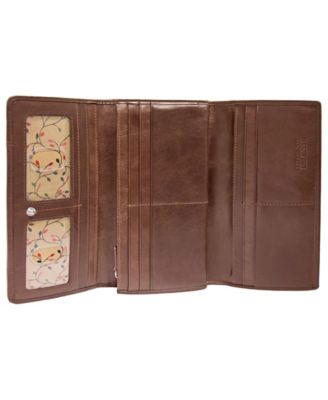 Casablanca Collection RFID Secure Ladies Trifold Wallet