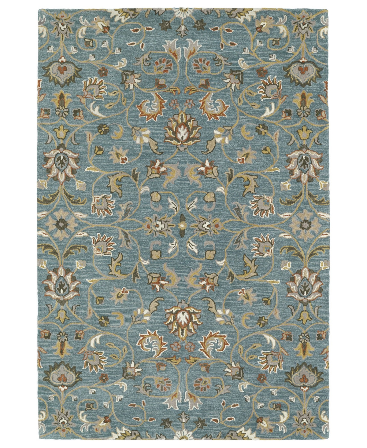 Kaleen Middleton MID05-78 Turquoise 8' x 10' Area Rug - Turquoise