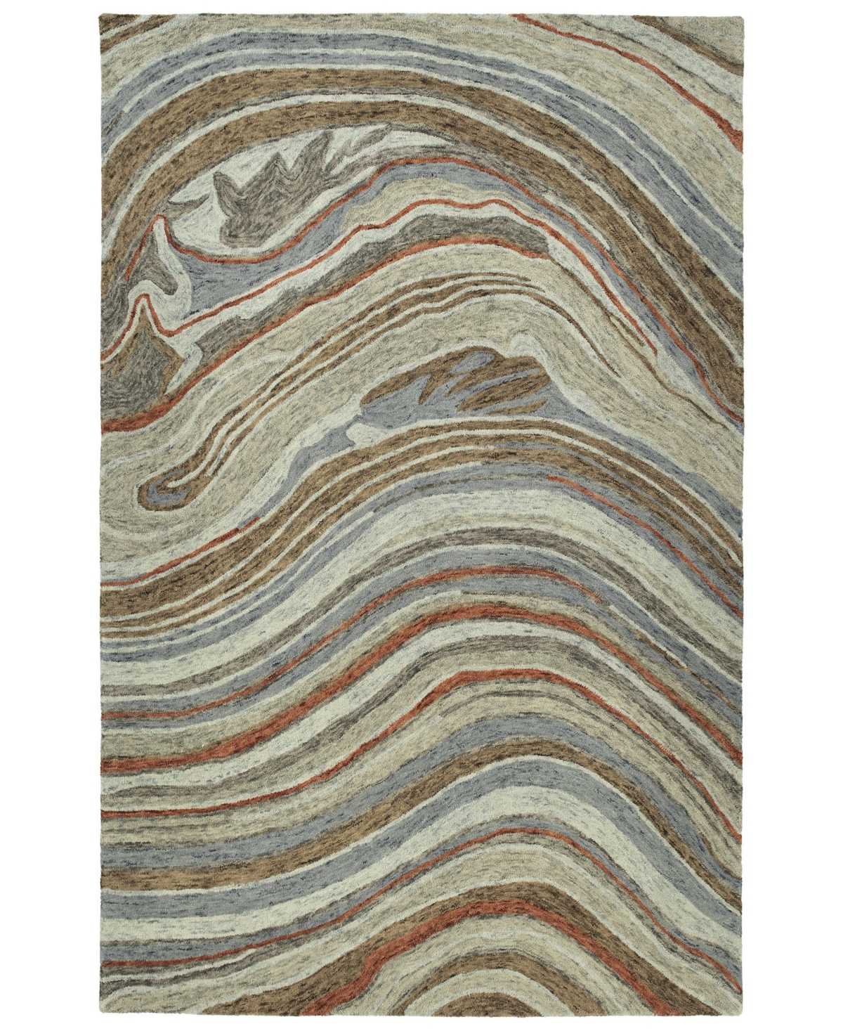 Kaleen Marble MBL07-75 Gray 8' x 11' Area Rug - Grey