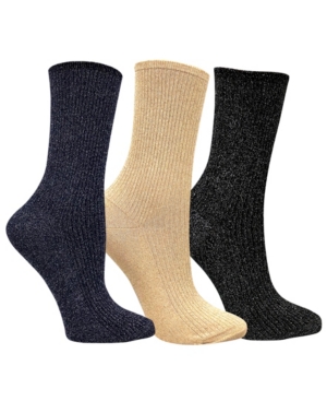 image of Love Sock Company 3 Pack Women-s Shimmer Socks Bundle by