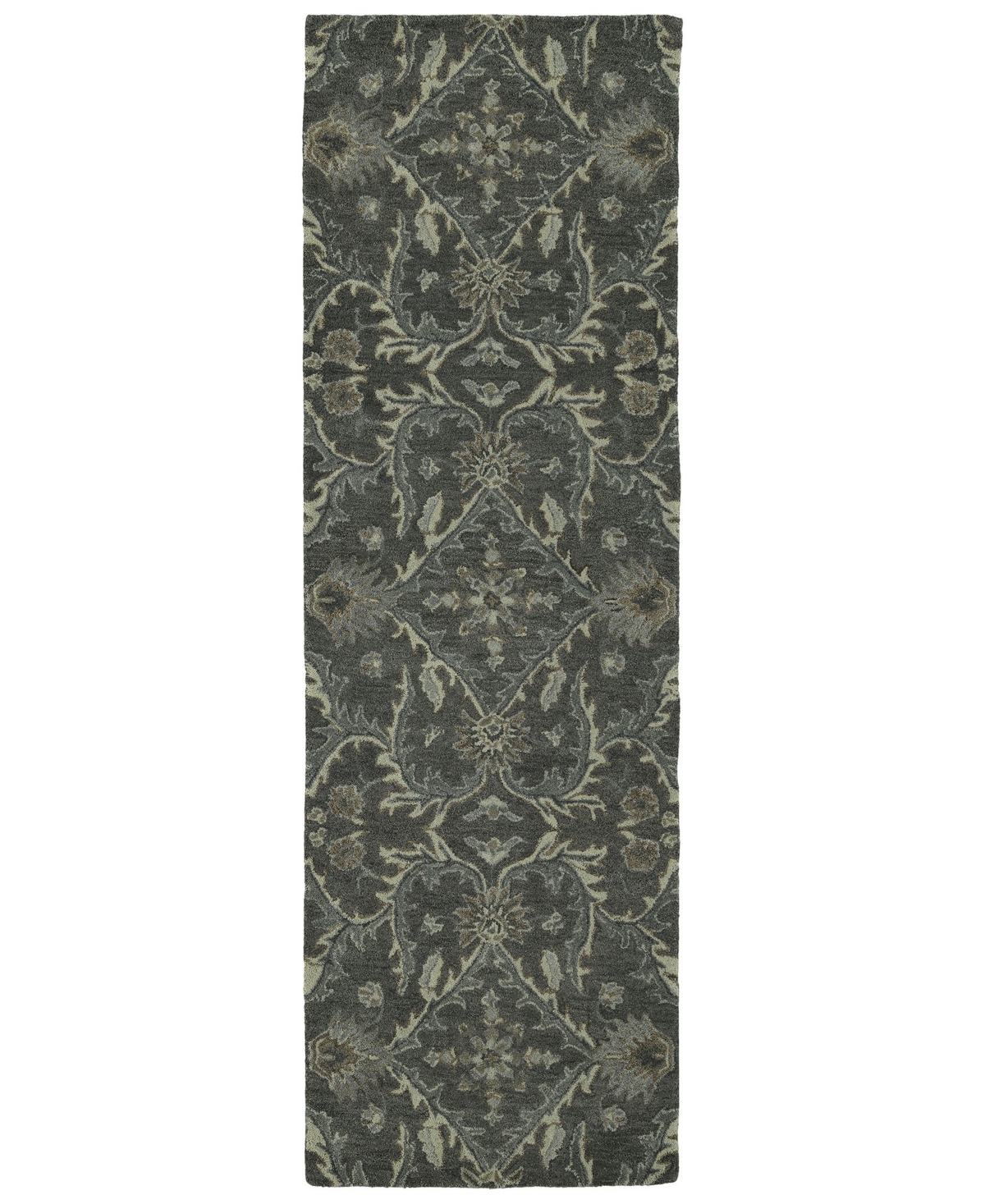 Kaleen Amaranta AMA01-38 Charcoal 2'6in x 8' Runner Rug - Charcoal