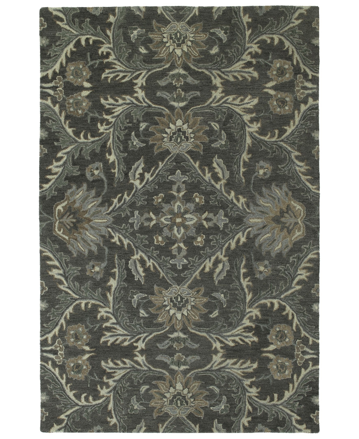 Kaleen Amaranta AMA01-38 Charcoal 5' x 7'9in Area Rug - Charcoal