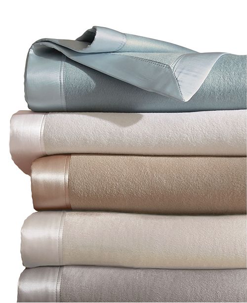 Melange Home Plaza Silk Blanket With 100 Silk Border Reviews Blankets Throws Bed Bath Macy S