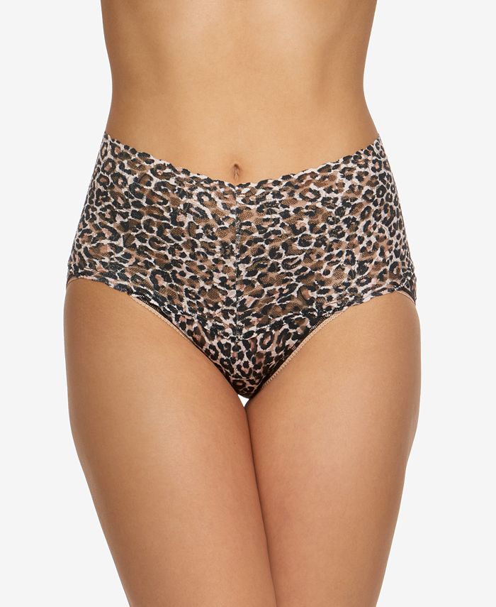 Women's High-Waist Leopard-Print Brief Underwear 2X2124