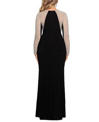 XSCAPE Plus Size V Neck Gown Macy s