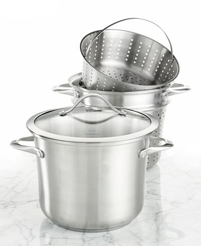 Calphalon Contemporary Stainless Steel 8-Qt. Covered Multi-Pot with ...