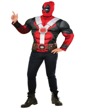 BuySeason Men's Deadpool Muscle Chest Costume Top
