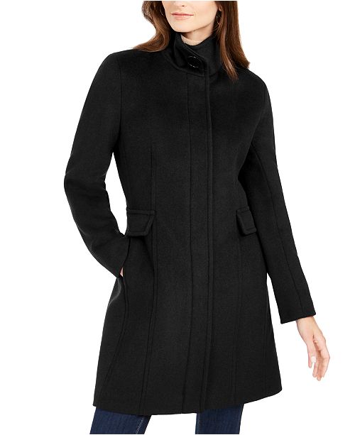 Calvin Klein Stand Collar Walker Coat Created For Macys
