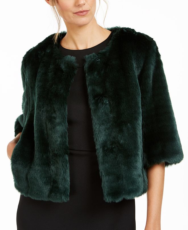Calvin Klein FauxFur Shrug & Reviews Jackets & Blazers Women Macy's