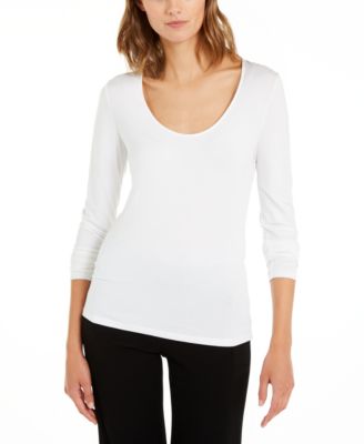 Elie Tahari - Netta Scoop-Neck Top