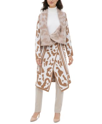 Calvin Klein - Printed Wing-Collar Cardigan